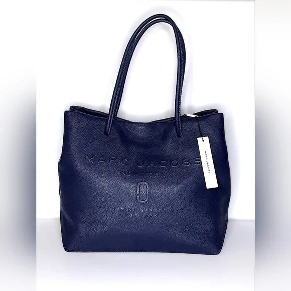 (Sold)Marc Jacobs Navy Blue Tote Bag - Picture 2 of 10
